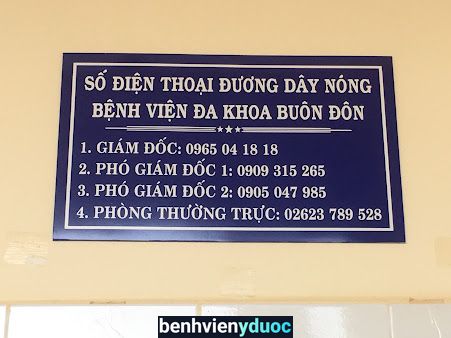 Bệnh viện Đa khoa huyện Buôn Đôn Buôn Đôn Đắk Lắk