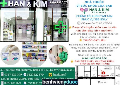 한국약국 - NHÀ THUỐC HAN & KIM PHARMACY Quận 7 - 한엔김 약국 - 薬局 7 Hồ Chí Minh