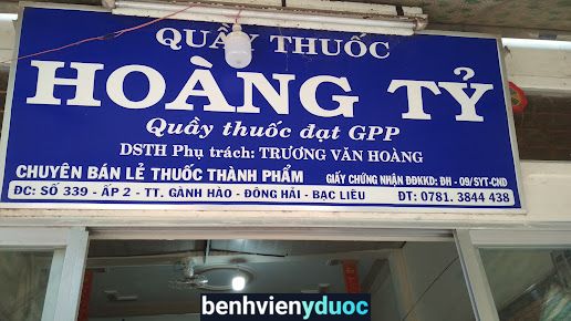 Hiệu Thuốc Hoàng Tỷ Đông Hải Bạc Liêu