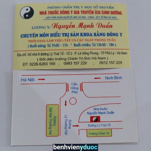 Nguyễn Mạnh Duẩn - Nhà Thuốc Đông Y Gia Truyền : Ích Sinh Đường - Lương Y - Nguyễn Mạnh Duẩn Phủ Lý Hà Nam