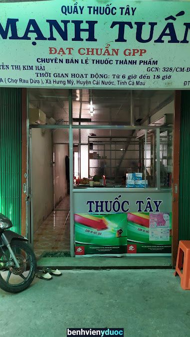 Nhà thuốc MẠNH TUẤN Cái Nước Cà Mau