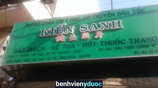 Phòng Chẩn Trị Y Học Cổ Truyền Dân Tộc Kiến Sanh 8 Hồ Chí Minh