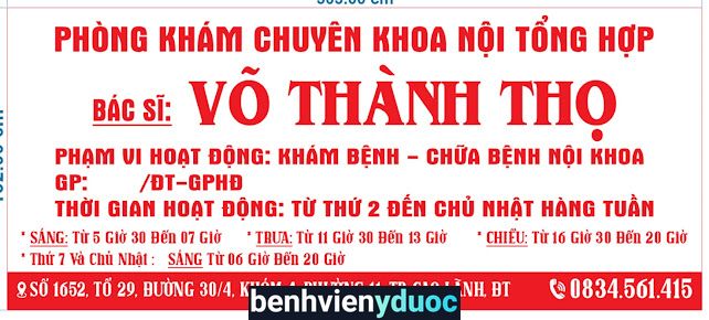 Phòng khám Bác sĩ Thọ Cao Lãnh Đồng Tháp