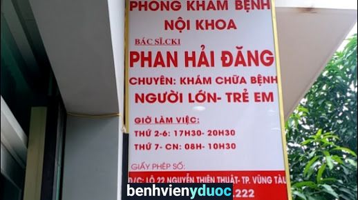 Phòng khám bệnh Nội khoa Bác sĩ Phan Hải Đăng