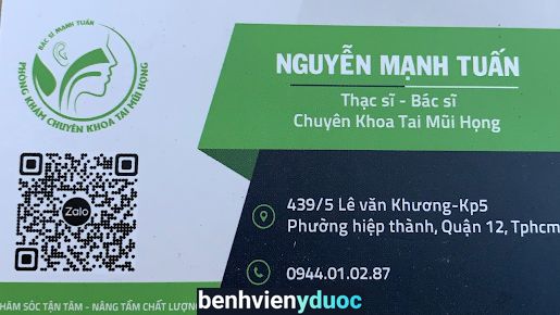 Phòng khám Bs Nguyễn Mạnh Tuấn (CK: Tai-Mũi-Họng)