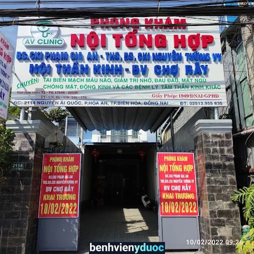 Phòng Khám Chuyên Khoa Nội Thần Kinh Thạc sĩ Bác sĩ Chuyên Khoa 1 Nguyễn Tường Vy ( BV Chợ Rẫy )