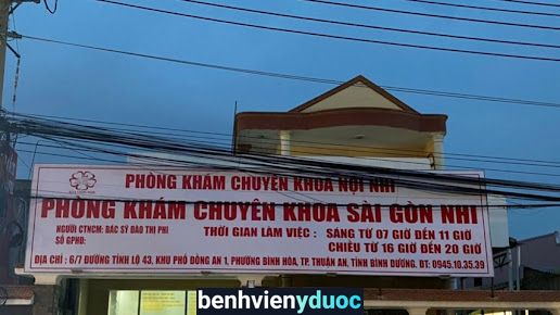 Phòng Khám Chuyên Khoa Sài Gòn Nhi Dĩ An Bình Dương