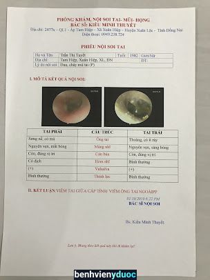 Phòng khám CK Tai - Mũi - Họng Bác sĩ Kiều Minh Thuyết Xuân Lộc Đồng Nai