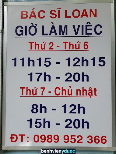 Phòng khám da liễu Bác sĩ Loan Phan Rang-Tháp Chàm Ninh Thuận