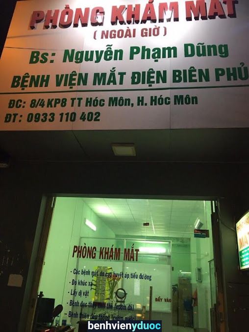 Phòng Khám Mắt BS Nguyễn Phạm Dũng bv Mắt TpHCM