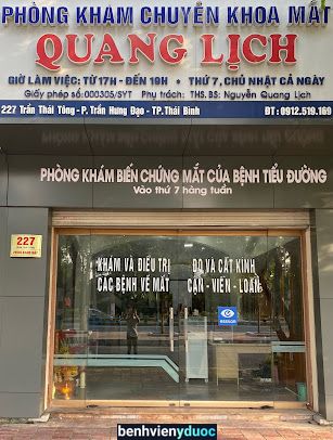 Phòng Khám Mắt Quang Lịch Thái Bình Thái Bình