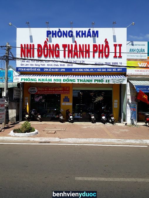 Phòng Khám Nhi Đồng Thành Phố Châu Đức Bà Rịa - Vũng Tàu