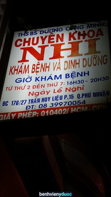 Phòng Khám Nhi khoa Ths.Bs Dương Công Minh Phú Nhuận Hồ Chí Minh