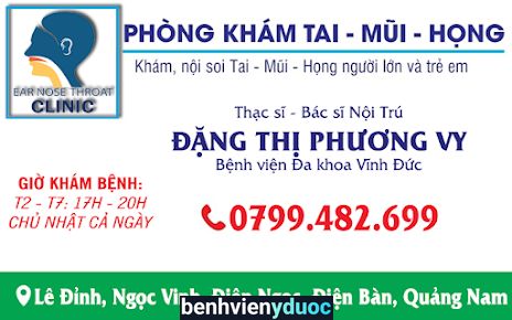 Phòng Khám Nội Soi Tai Mũi Họng Bác Sĩ Vy Điện Bàn Quảng Nam