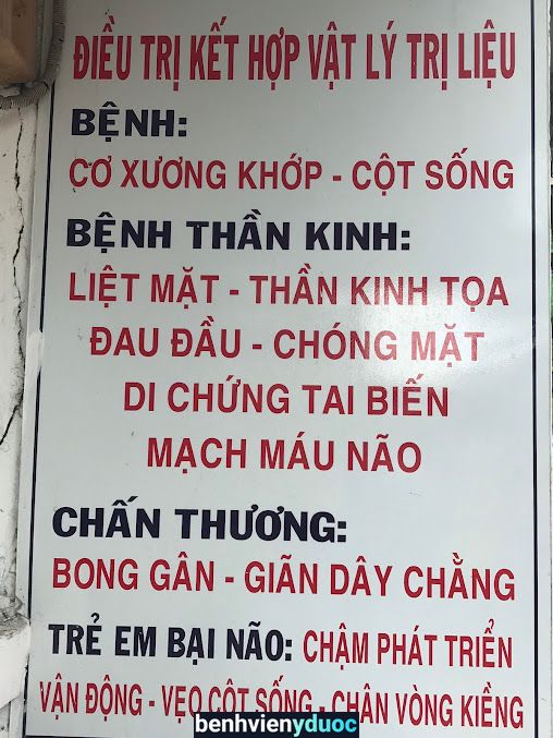 Phòng khám phục hồi chức năng Bình Thạnh - Bác sĩ Vũ Thị Kim Năm Bình Thạnh Hồ Chí Minh
