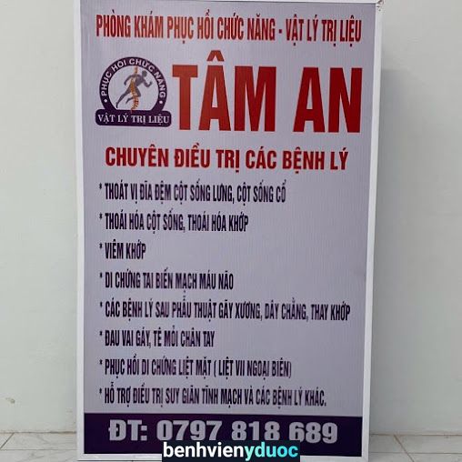 Phòng Khám Phục Hồi Chức Năng - Vật Lý Trị Liệu TÂM AN Ninh Kiều Cần Thơ