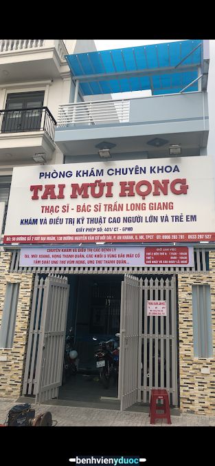 PHÒNG KHÁM TAI MŨI HỌNG Ths Bs TRẦN LONG GIANG Ninh Kiều Cần Thơ