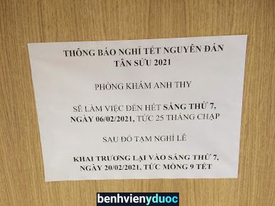 Phòng Khám Tâm Lý - Tâm Thần Kinh ANH THY Thủ Dầu Một Bình Dương
