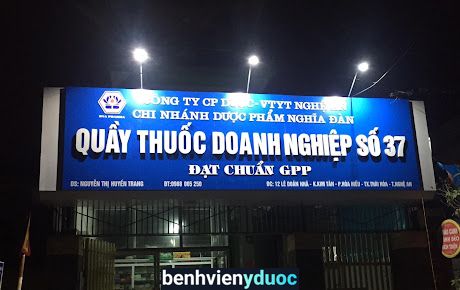 Quầy Thuốc Doanh Nghiệp Số 37 Thái Hoà Nghệ An
