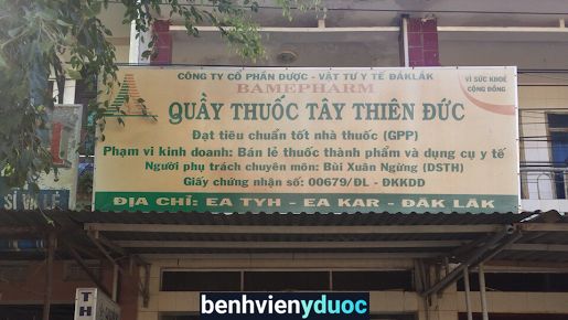 Quầy thuốc tây Thiên Đức Ea Kar Đắk Lắk