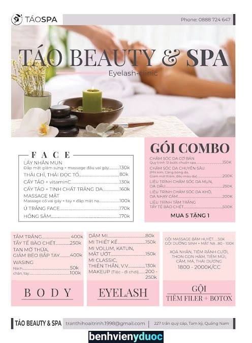 Táo spa & beauty Tam Kỳ Quảng Nam