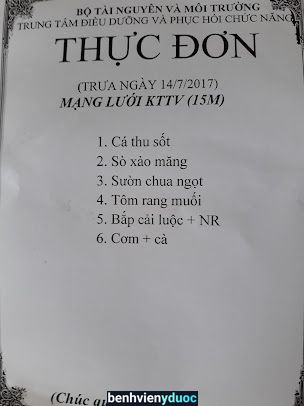 Trung tâm điều dưỡng phục hồi chức năng - Bộ Tài nguyên Môi trường Sầm Sơn Thanh Hóa