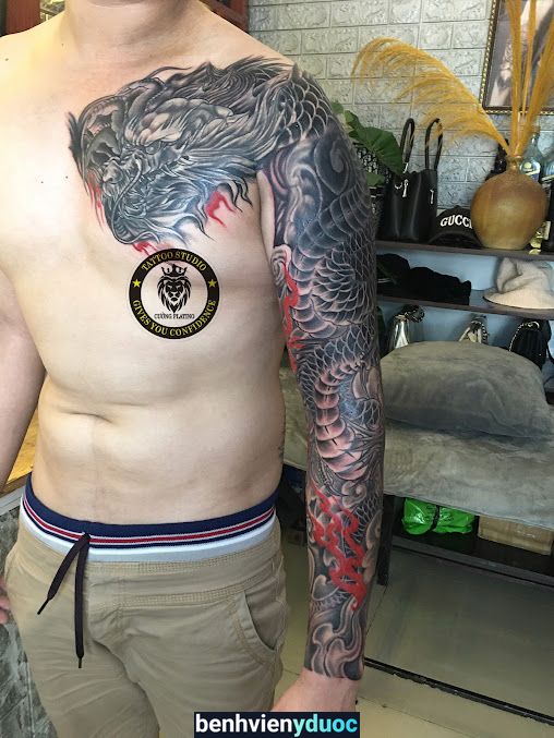 XĂM HÌNH NGHỆ THUẬT Cường Platino Tattoo Thuận An Bình Dương