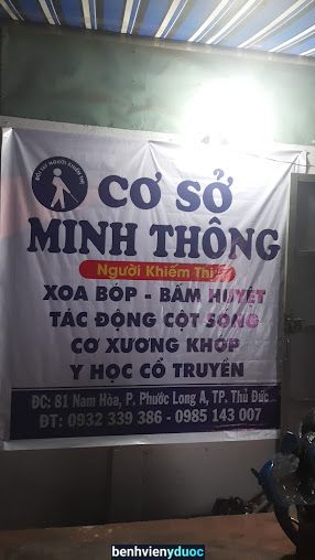 Xoa bóp bấm huyệt khiếm thị Minh Thông Thủ Đức Hồ Chí Minh